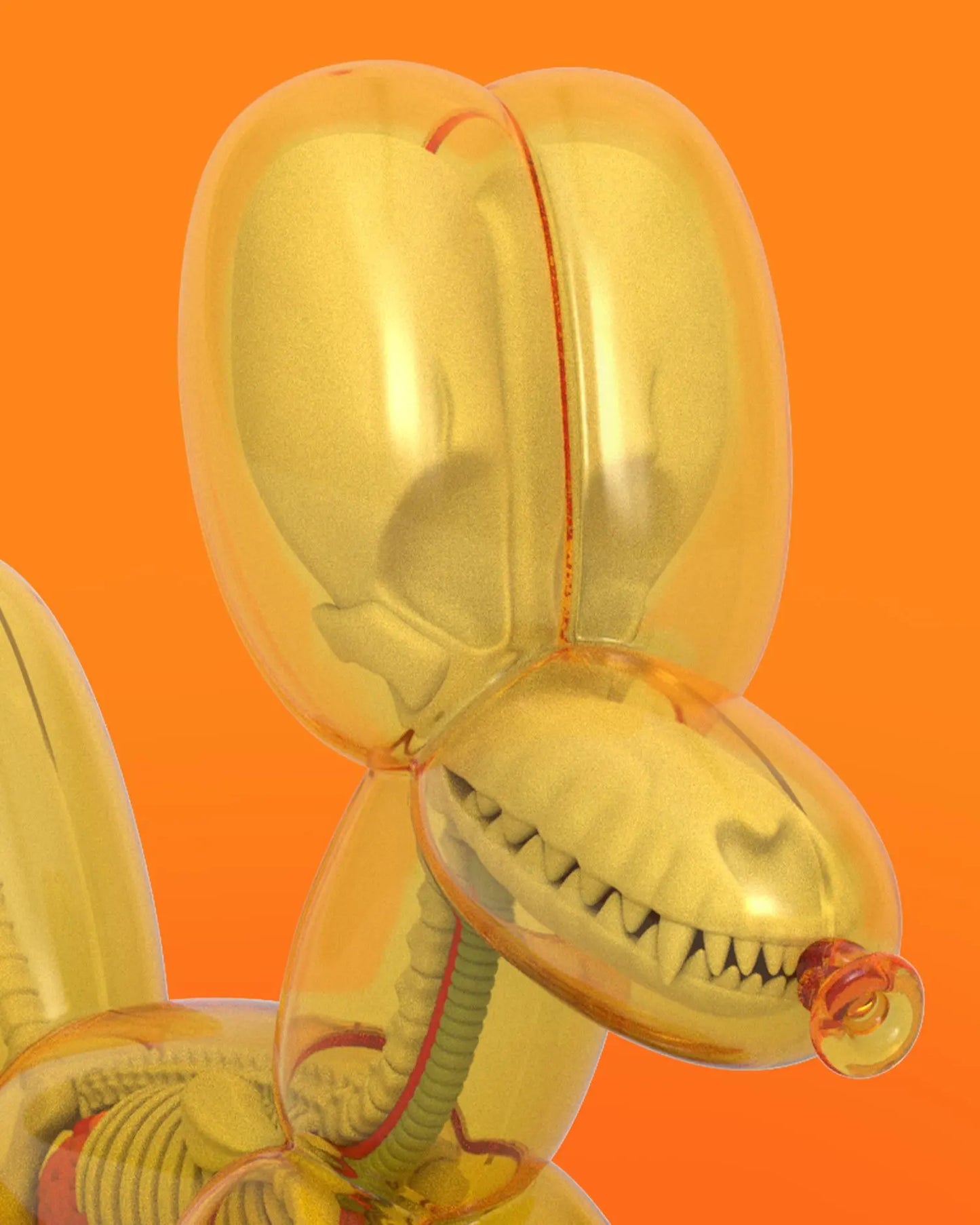 Funny Anatomy Balloon Dog "Honey" Edition
